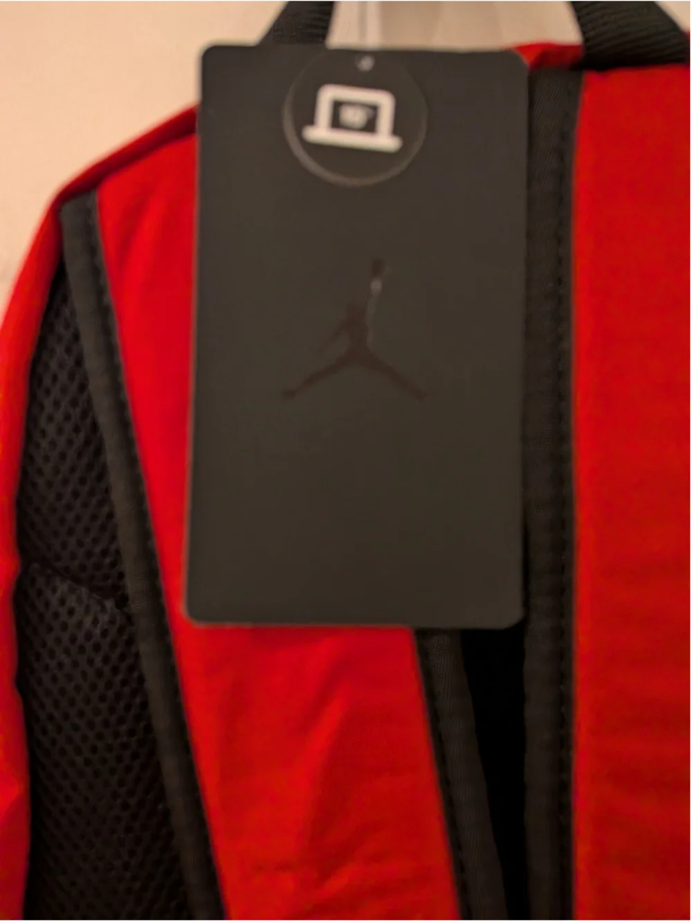 NWT Nike Air Jordan Jumpman Red Black Backpack Laptop School Travel Bag